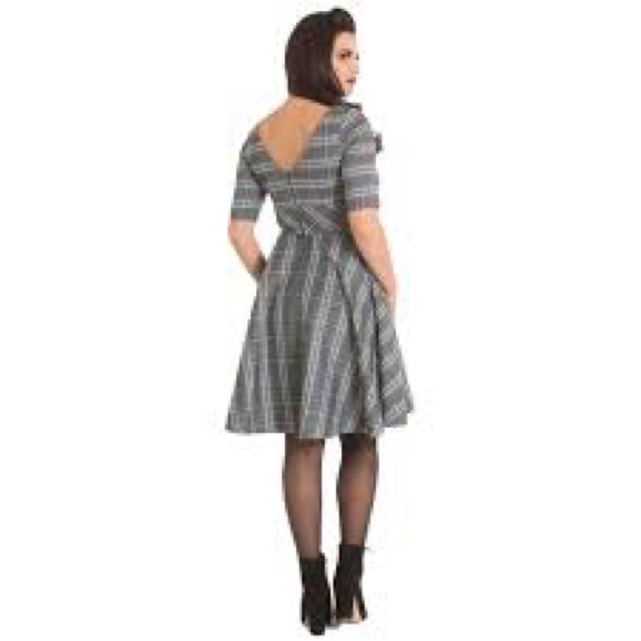 Hell bunny FROSTINE HELL BUNNY RETRO TARTAN PLAID MID DRESS - Picture 3 of 13